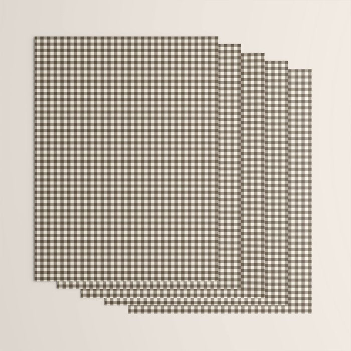 brown gingham Wrapping Paper Gallery Image 3