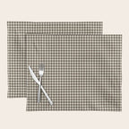 brown gingham Placemat Gallery Image 1