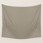 brown gingham Wall Tapestry Gallery Image 4