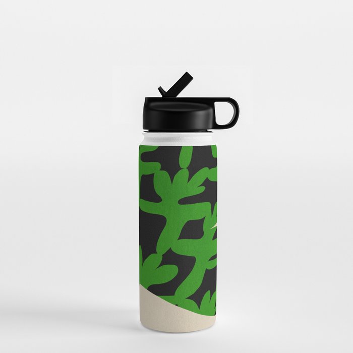 Abstract botanical-flower Water Bottle Gallery Image 1
