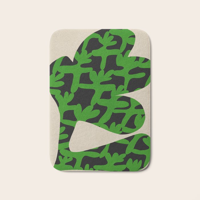 Abstract botanical-flower Bath Mat Gallery Image 1