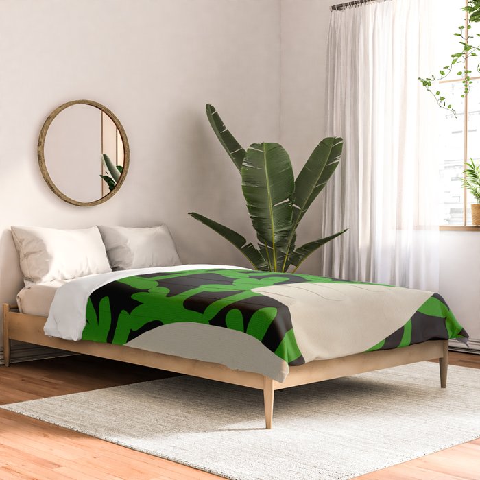 Abstract botanical-flower Comforter Gallery Image 2