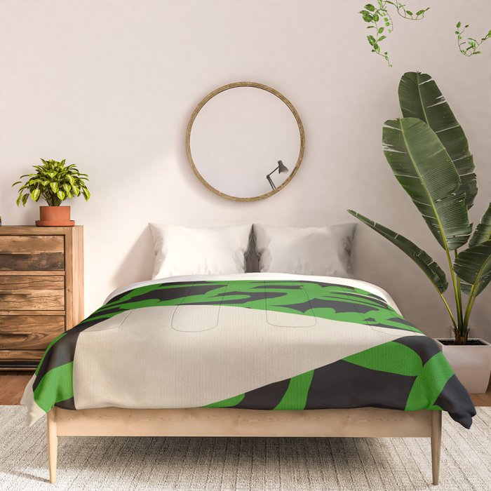 Abstract botanical-flower Comforter Gallery Image 3