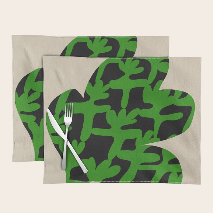 Abstract botanical-flower Placemat Gallery Image 1