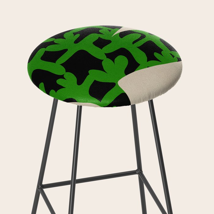 Abstract botanical-flower Stool Gallery Image 2