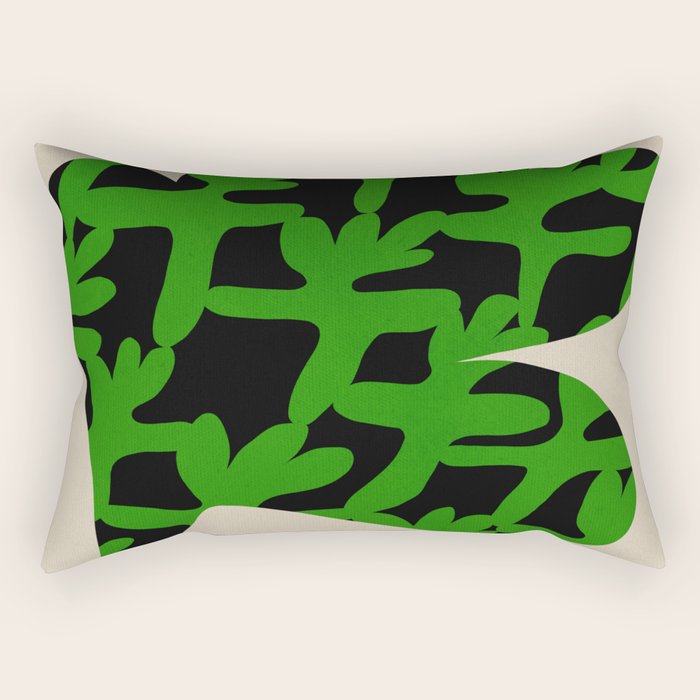Abstract botanical-flower Rectangular Pillow Gallery Image 1