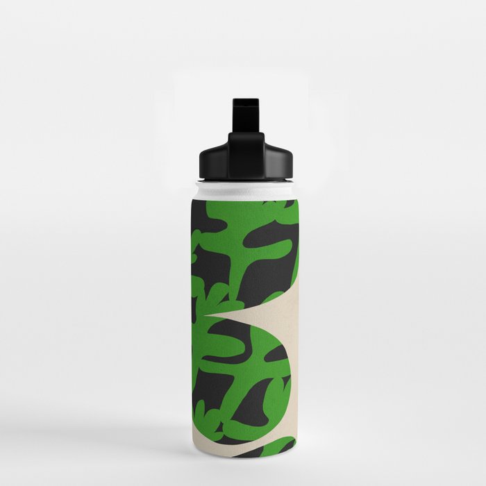 Abstract botanical-flower Water Bottle Gallery Image 2