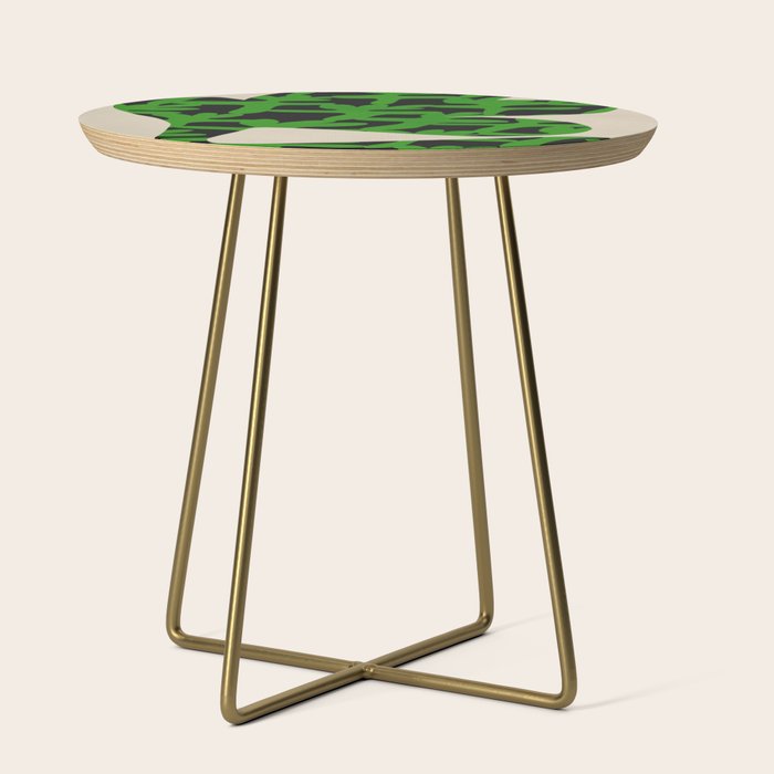 Abstract botanical-flower Side Table Gallery Image 1