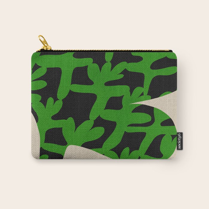 Abstract botanical-flower Carry All Pouch Gallery Image 1