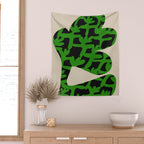 Abstract botanical-flower Wall Tapestry Gallery Image 2