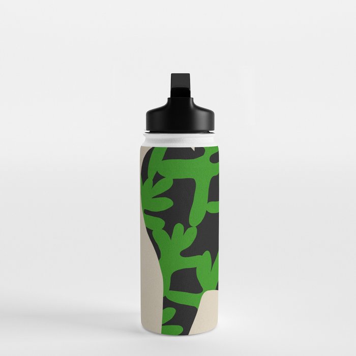 Abstract botanical-flower Water Bottle Gallery Image 3