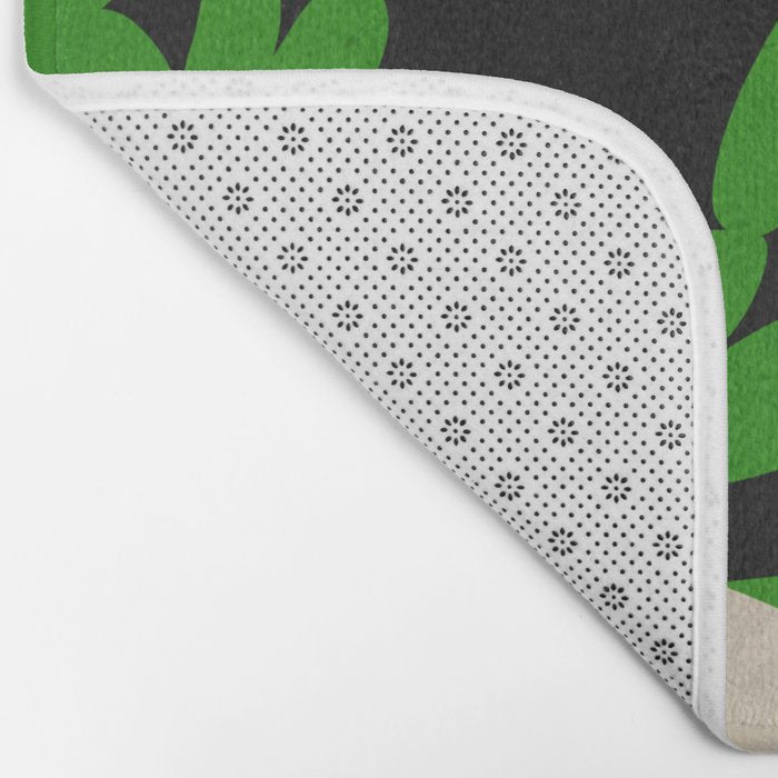 Abstract botanical-flower Bath Mat Gallery Image 2