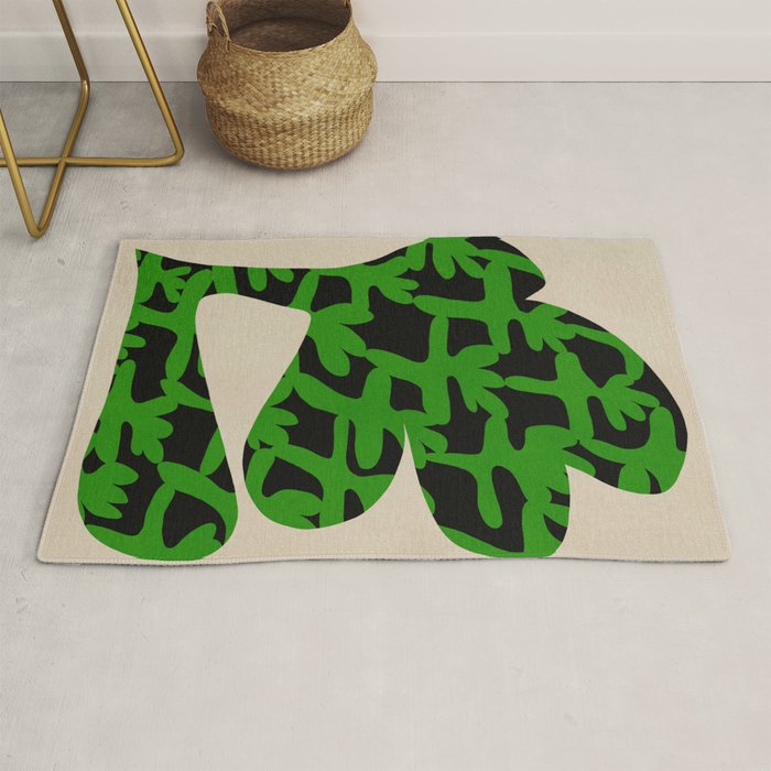 Abstract botanical-flower Rug Gallery Image 1