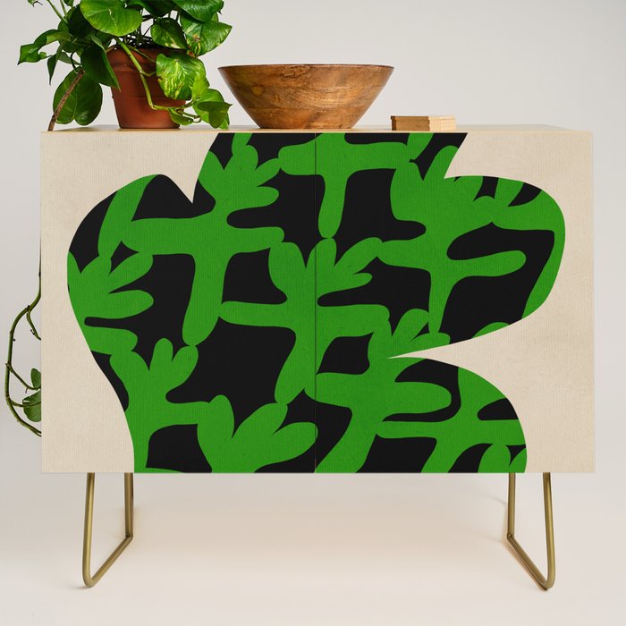 Abstract botanical-flower Credenza Gallery Image 1