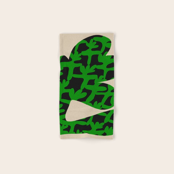 Abstract botanical-flower Bath Towel Gallery Image 1
