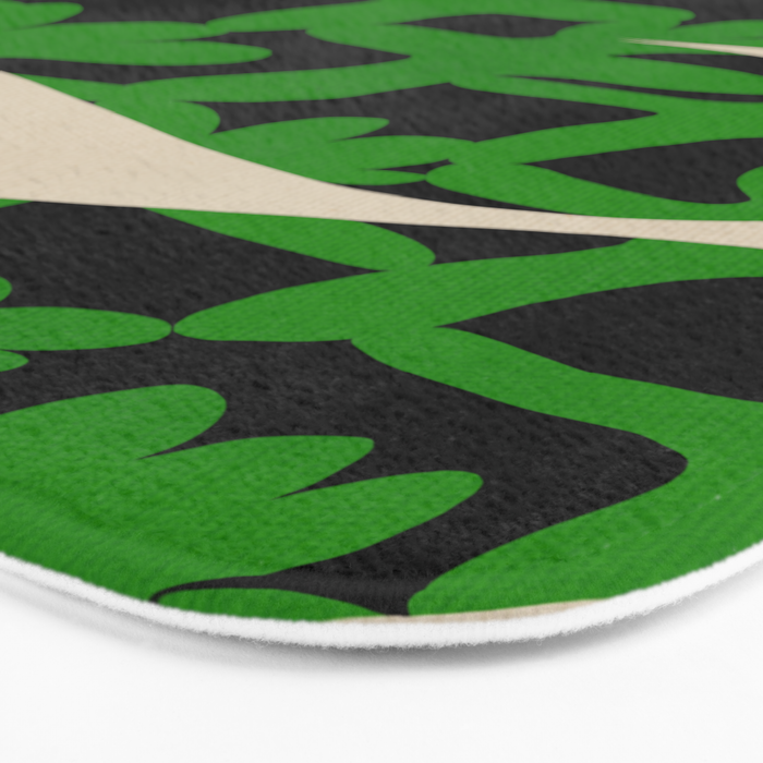 Abstract botanical-flower Bath Mat Gallery Image 3