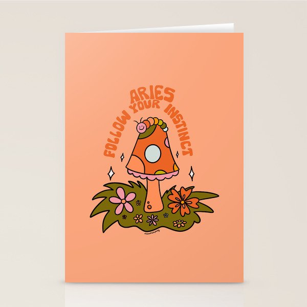Aries Caterpillar Stationery Card Gallery Image 1