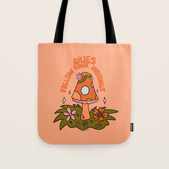 Aries Caterpillar Tote Bag Gallery Image 1