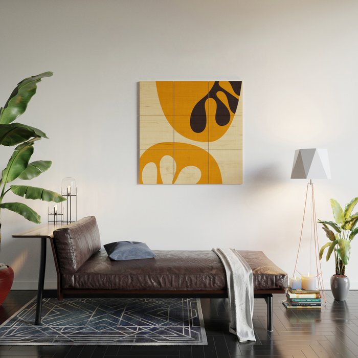 shapes organic matisse Wood Wall Art Gallery Image 2