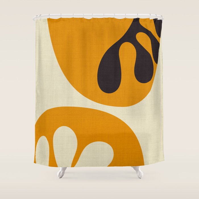 shapes organic matisse Shower Curtain Gallery Image 1