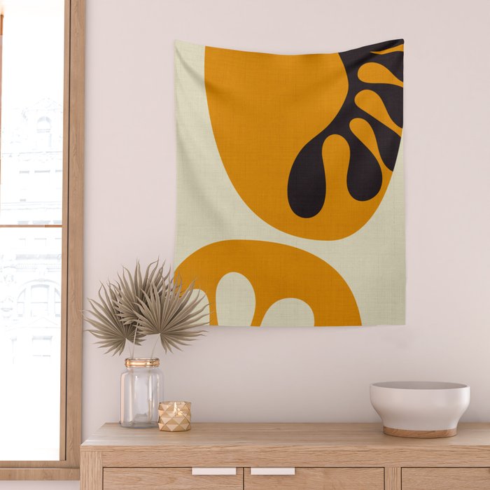 shapes organic matisse Wall Tapestry Gallery Image 2