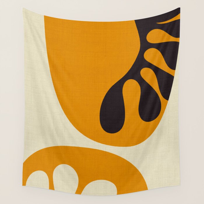 shapes organic matisse Wall Tapestry Gallery Image 4