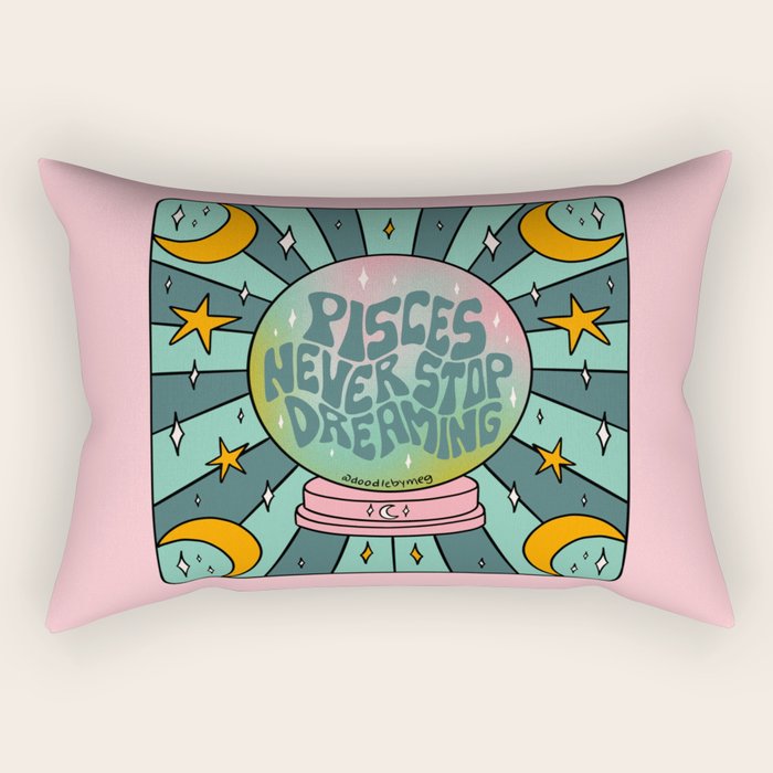 Pisces Crystal Ball Rectangular Pillow Gallery Image 2