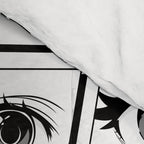 Anime eye cartoon comic art pattern Comforter Gallery Image 4