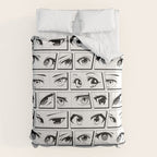 Anime eye cartoon comic art pattern Comforter Gallery Image 6