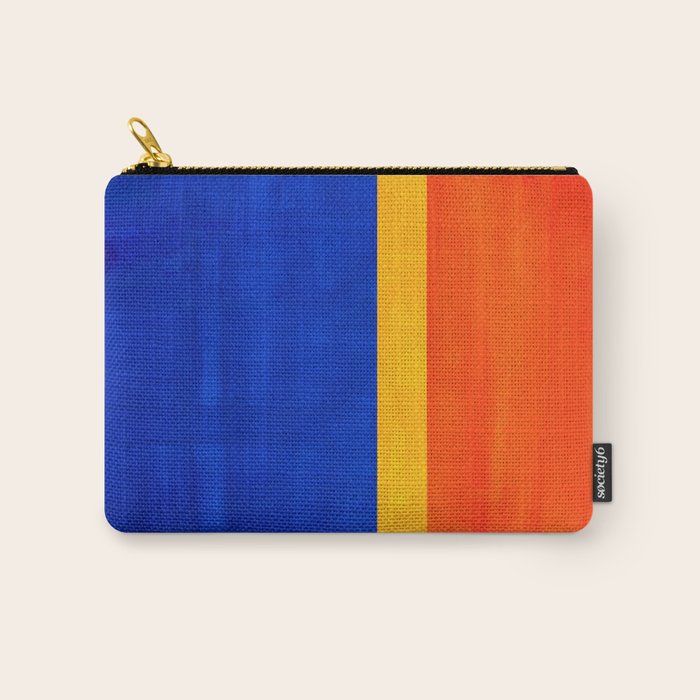Wide Awake Blue Yellow And Orange Colorfield  Carry All Pouch Gallery Image 1