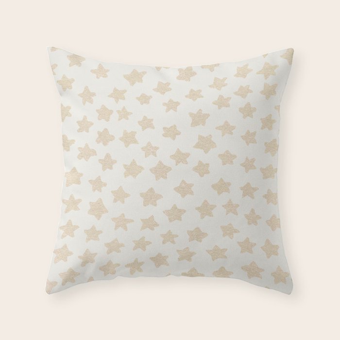 Gold Stars Pattern Throw Pillow Gallery Image 6