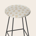 Gold Stars Pattern Stool Gallery Image 2