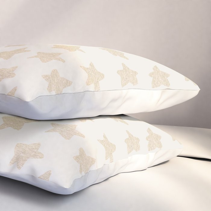 Gold Stars Pattern Pillow Sham Gallery Image 3