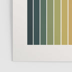 Gradient Arch XXVI Green Tones Mid Century Modern Rainbow Poster Gallery Image 3