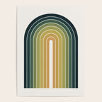 Gradient Arch XXVI Green Tones Mid Century Modern Rainbow Poster Gallery Image 4