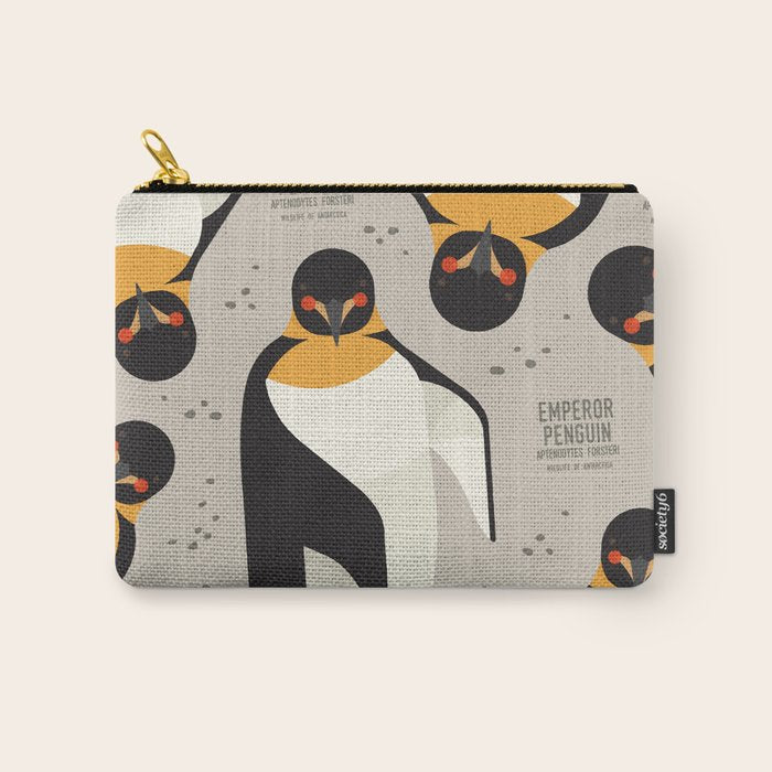 Emperor Penguin, Wildlife of Antarctica Carry All Pouch Gallery Image 1