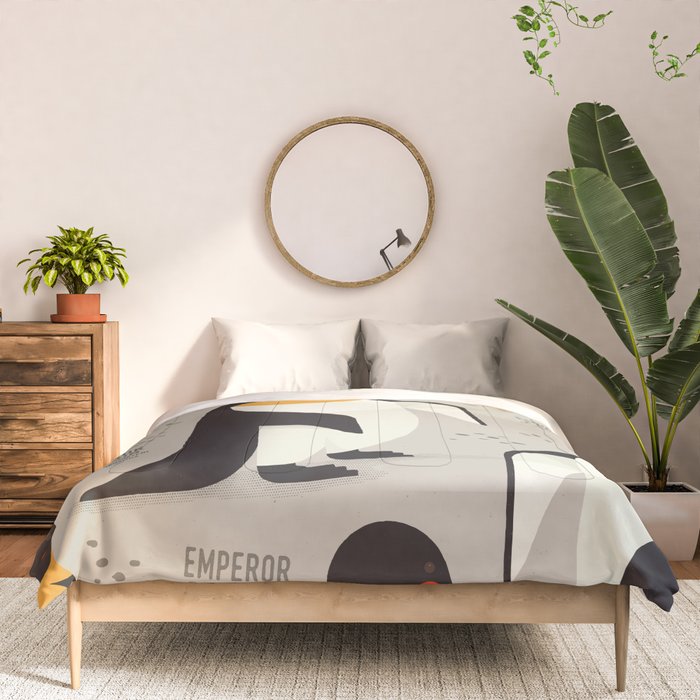 Emperor Penguin, Wildlife of Antarctica Comforter Gallery Image 3