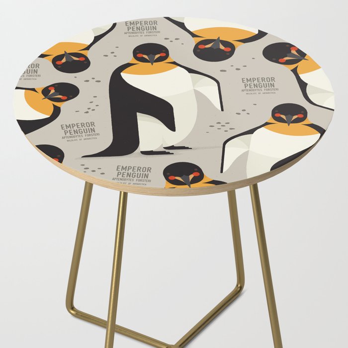Emperor Penguin, Wildlife of Antarctica Side Table Gallery Image 2
