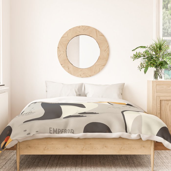 Emperor Penguin, Wildlife of Antarctica Duvet Cover Gallery Image 3