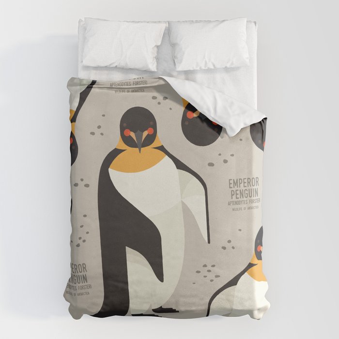Emperor Penguin, Wildlife of Antarctica Duvet Cover Gallery Image 1
