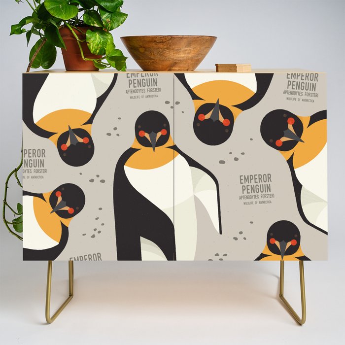 Emperor Penguin, Wildlife of Antarctica Credenza Gallery Image 1