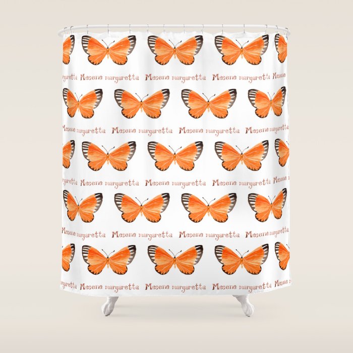 Butterfly - Mesene margaretta Shower Curtain Gallery Image 1