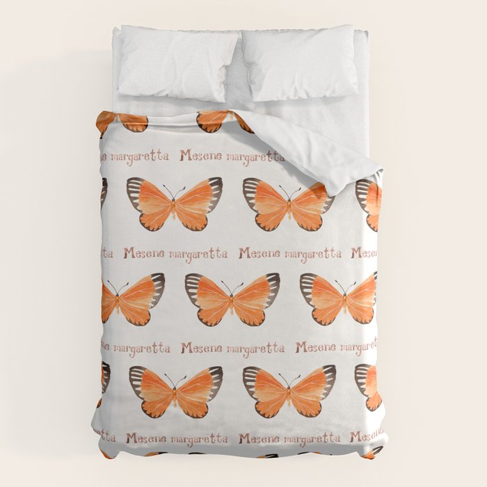 Butterfly - Mesene margaretta Duvet Cover Gallery Image 1