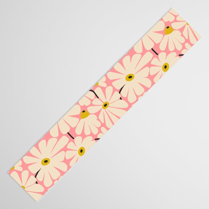 Daisy fresh 2 - pink Table Runner Gallery Image 3