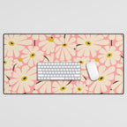 Daisy fresh 2 - pink Desk Mat Gallery Image 1
