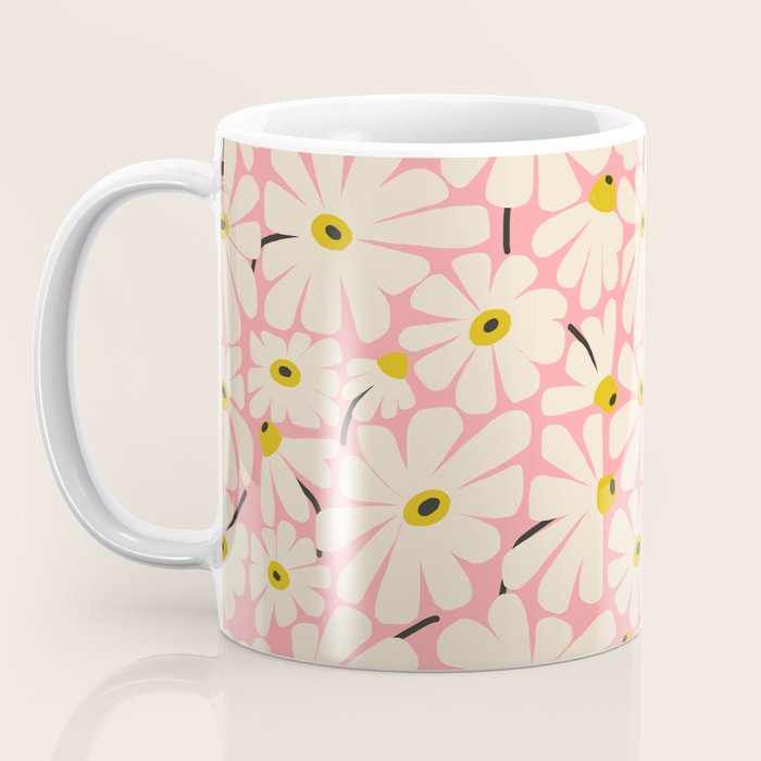 Daisy fresh 2 - pink Coffee Mug Gallery Image 3