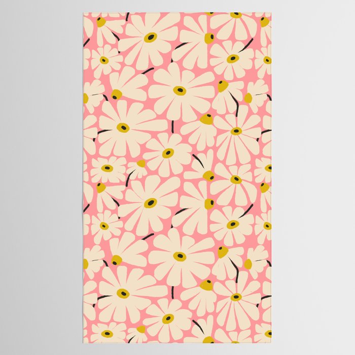 Daisy fresh 2 - pink Tablecloth Gallery Image 2