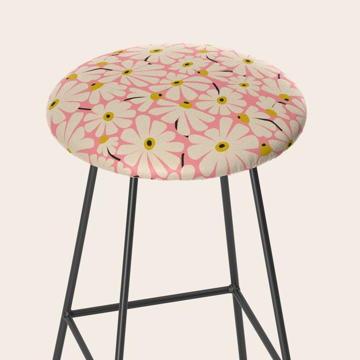 Daisy fresh 2 - pink Stool Gallery Image 2