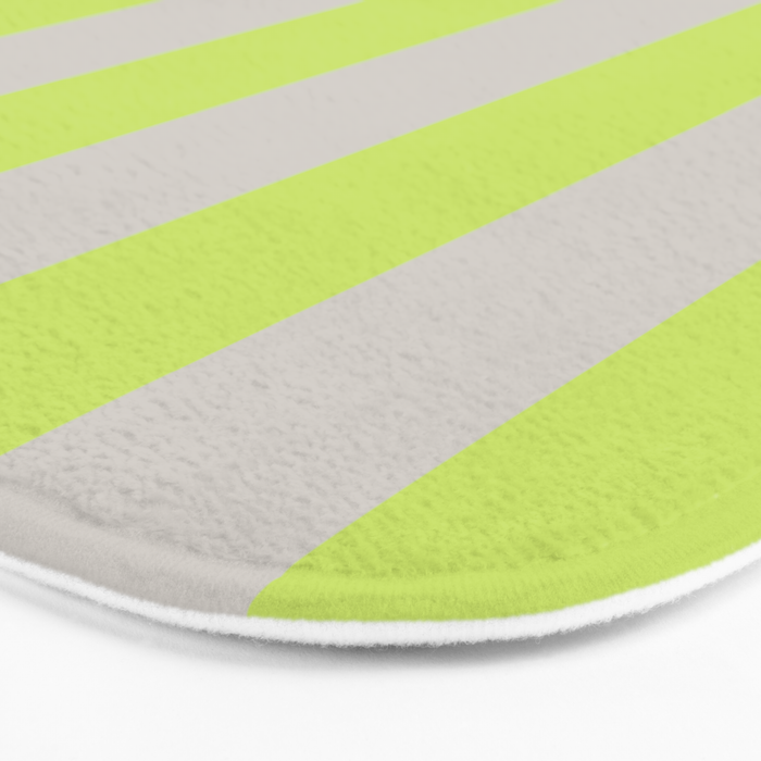 Lime and Chiffon Stripes Bath Mat Gallery Image 3