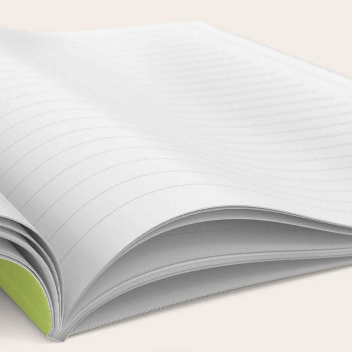 Lime and Chiffon Stripes Notebook Gallery Image 2